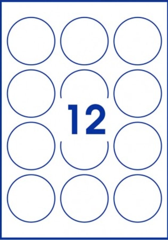 Custom personalised round logo stickers