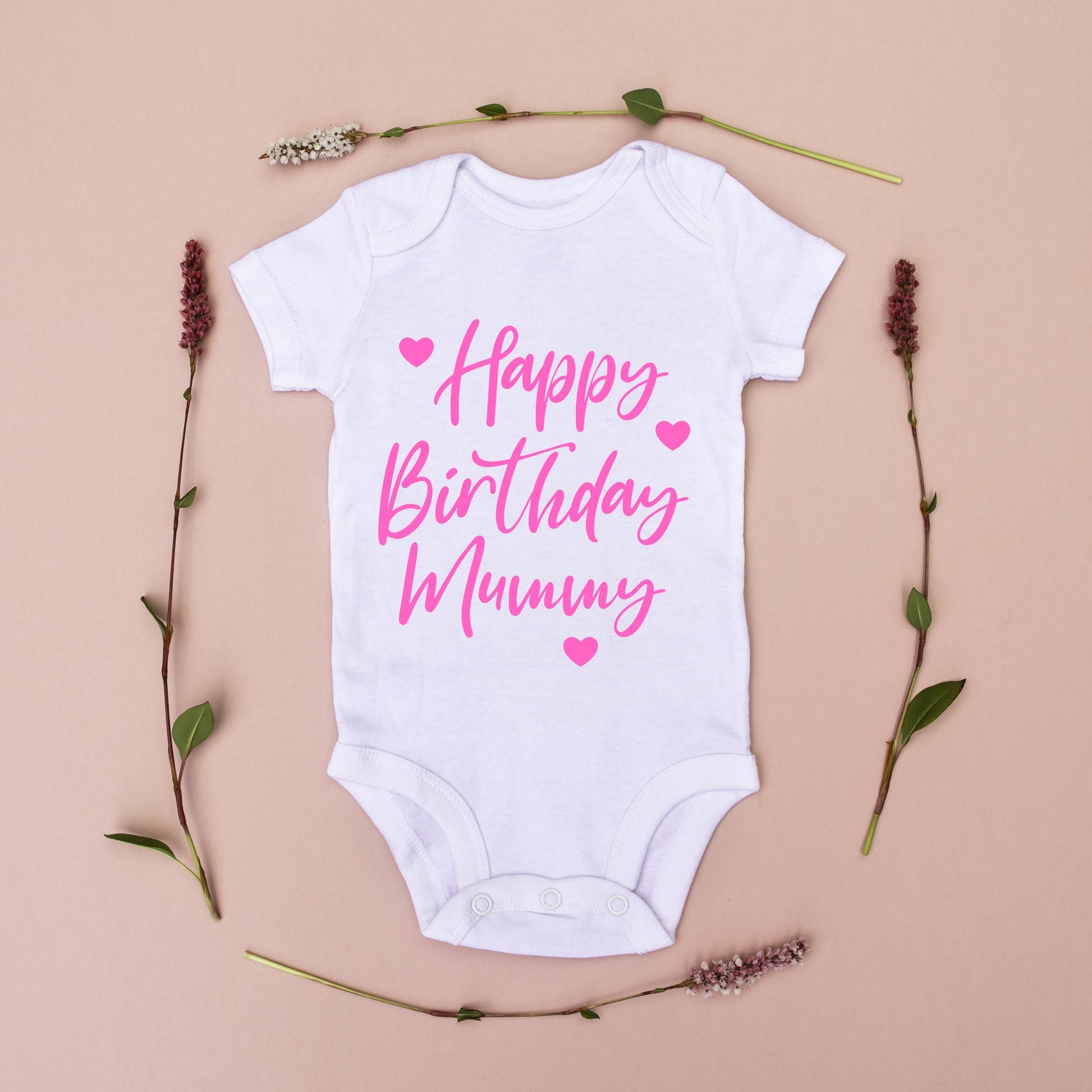 Happy Birthday Mummy baby vest  | Mummy Birthday | Happy Birthday Mummy Babygrow