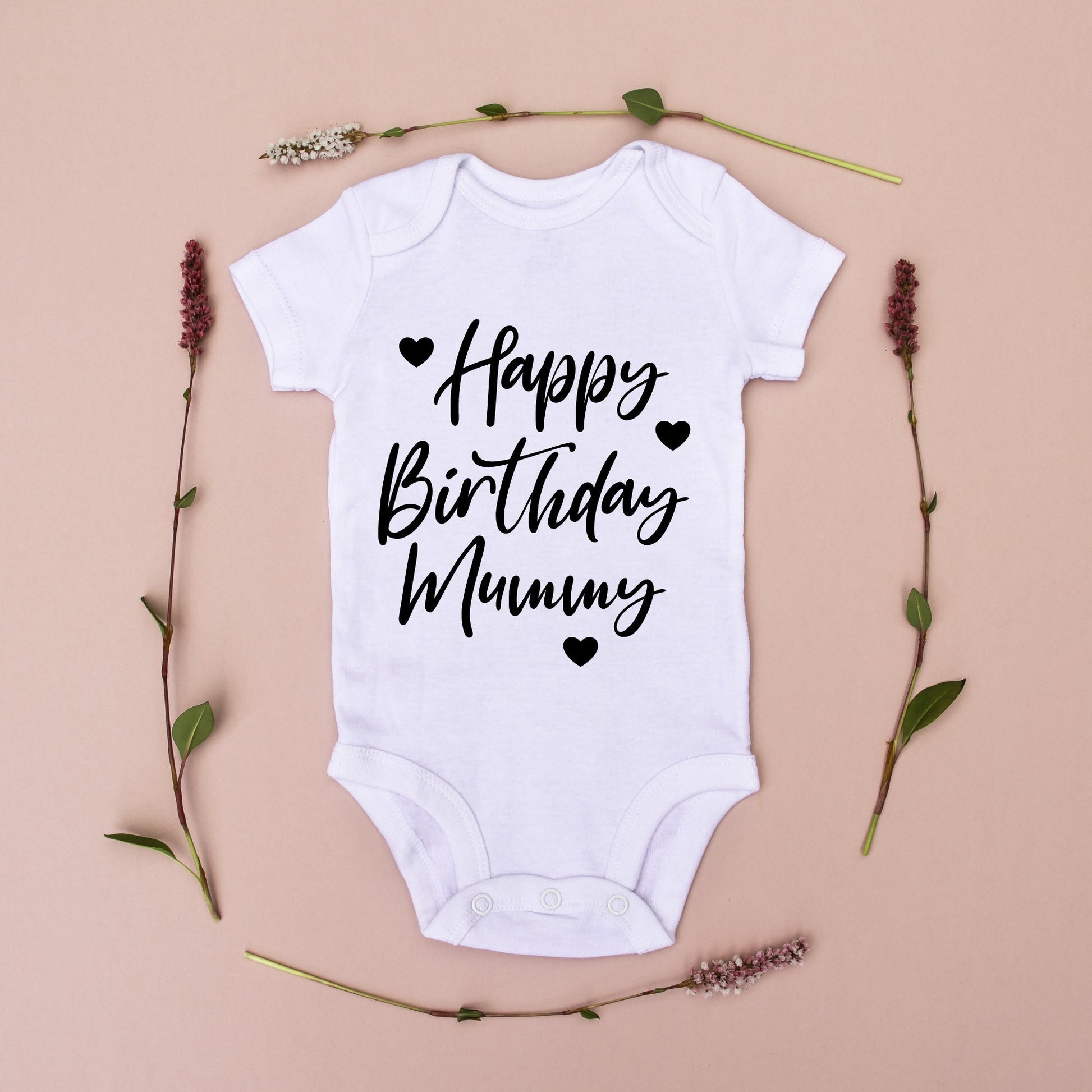 Happy Birthday Mummy baby vest  | Mummy Birthday | Happy Birthday Mummy Babygrow