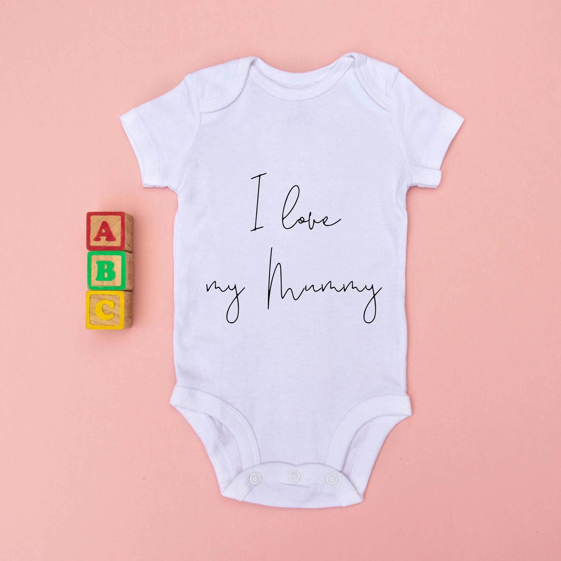 I love my Mummy baby bodysuit | baby gift | baby baby grow | baby body suit | Mo