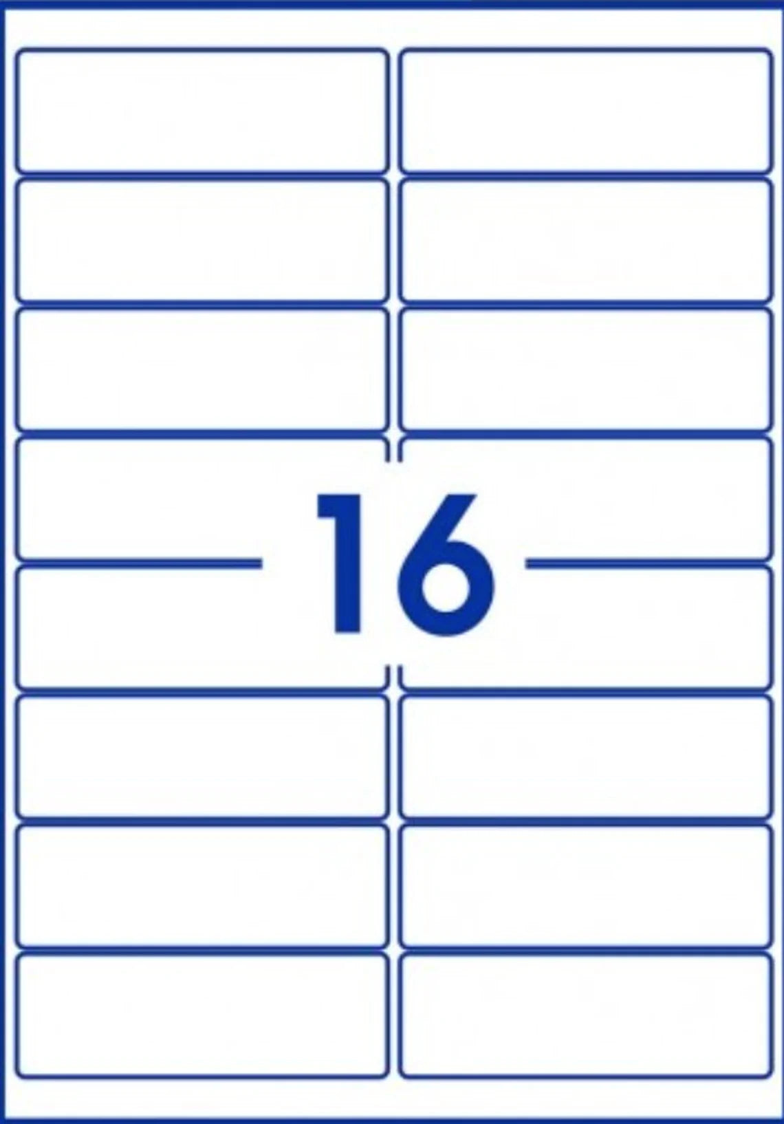 Custom personalised rectangular logo stickers