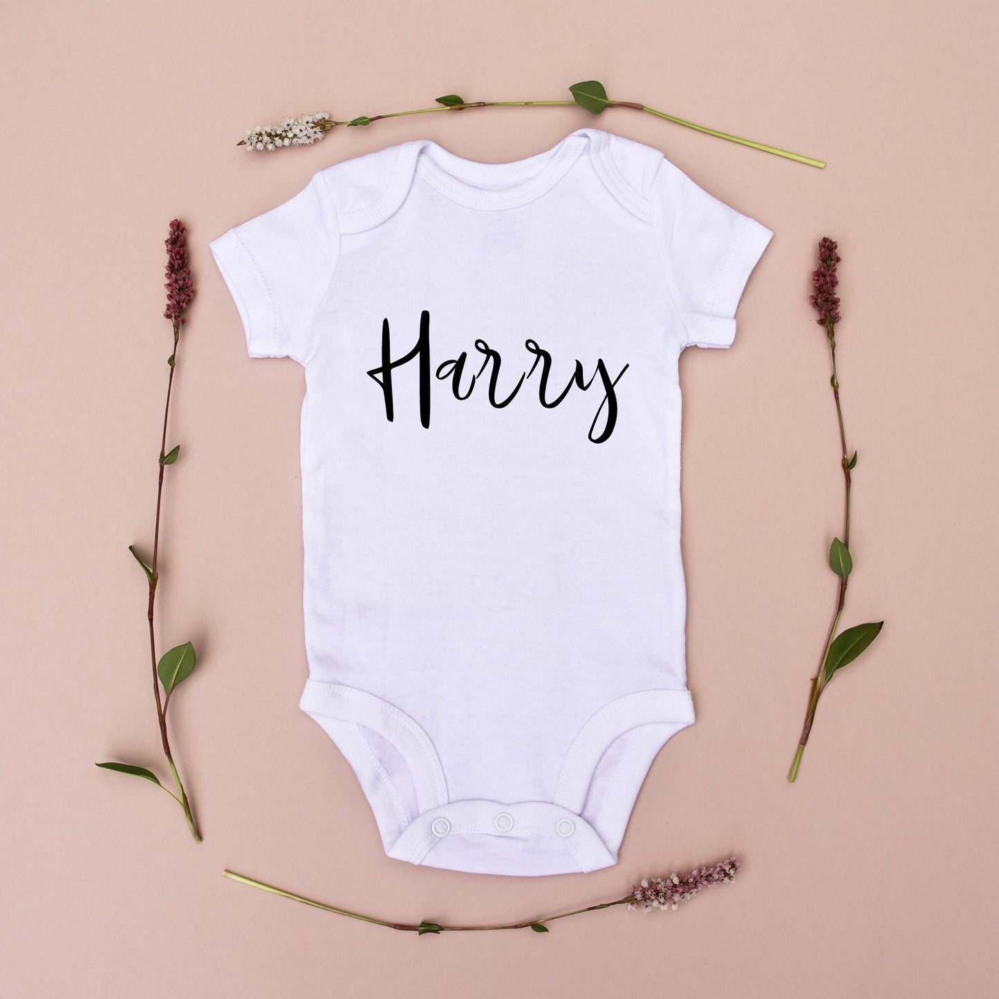 Personalised Baby vest and Babygrow