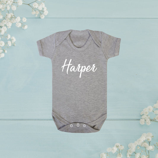 Personalised Baby vest and Babygrow
