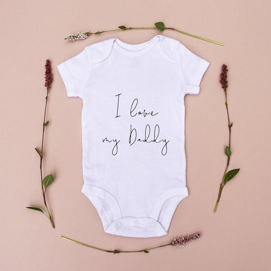 I love my Daddy babygrow and vest