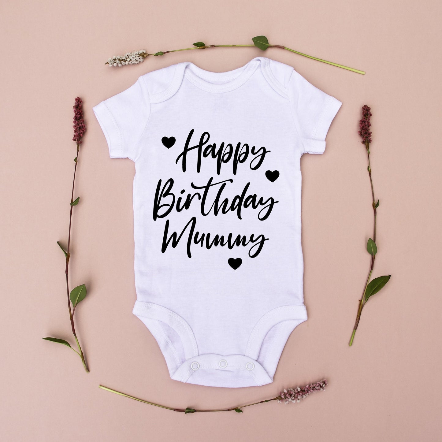Happy Birthday Mummy baby vest  and babygrow