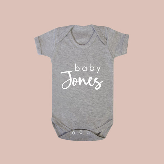 personalised Baby vest and Babygrow