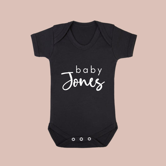 personalised Baby vest and Babygrow