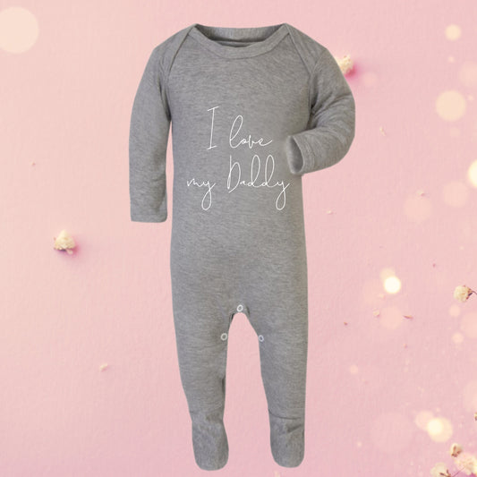 I love my Daddy baby vest and babygrow