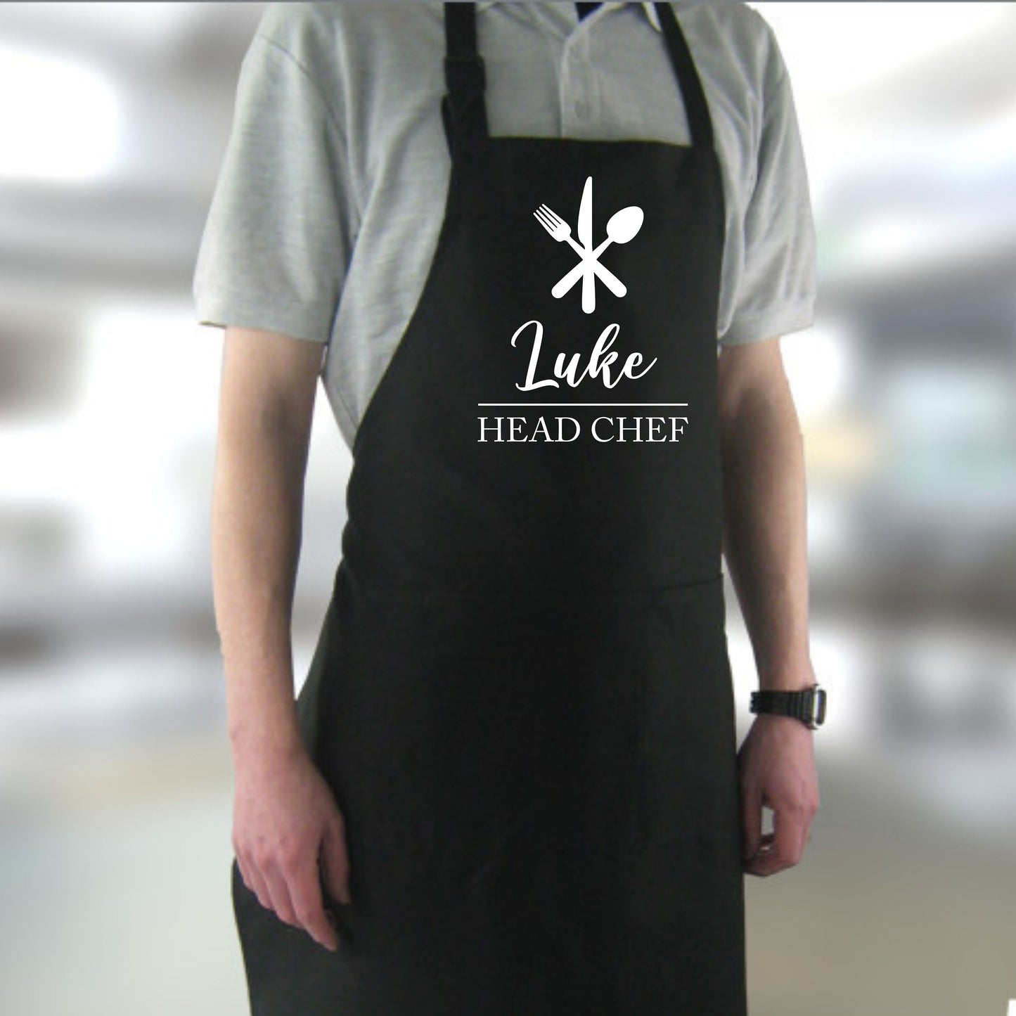 Printed Personalised Apron with pockets